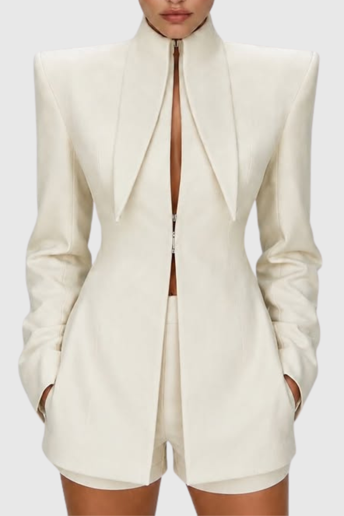 Abrazs Cutout Jacket - White