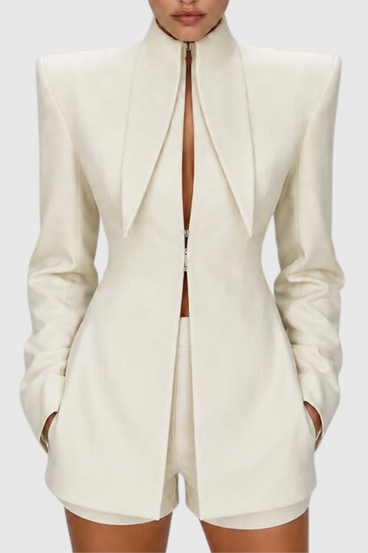 Abrazs Cutout Jacket - White