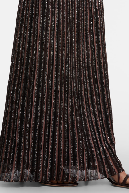 Adaha Sequin Knit Sleeveless Top & Maxi Skirt Set