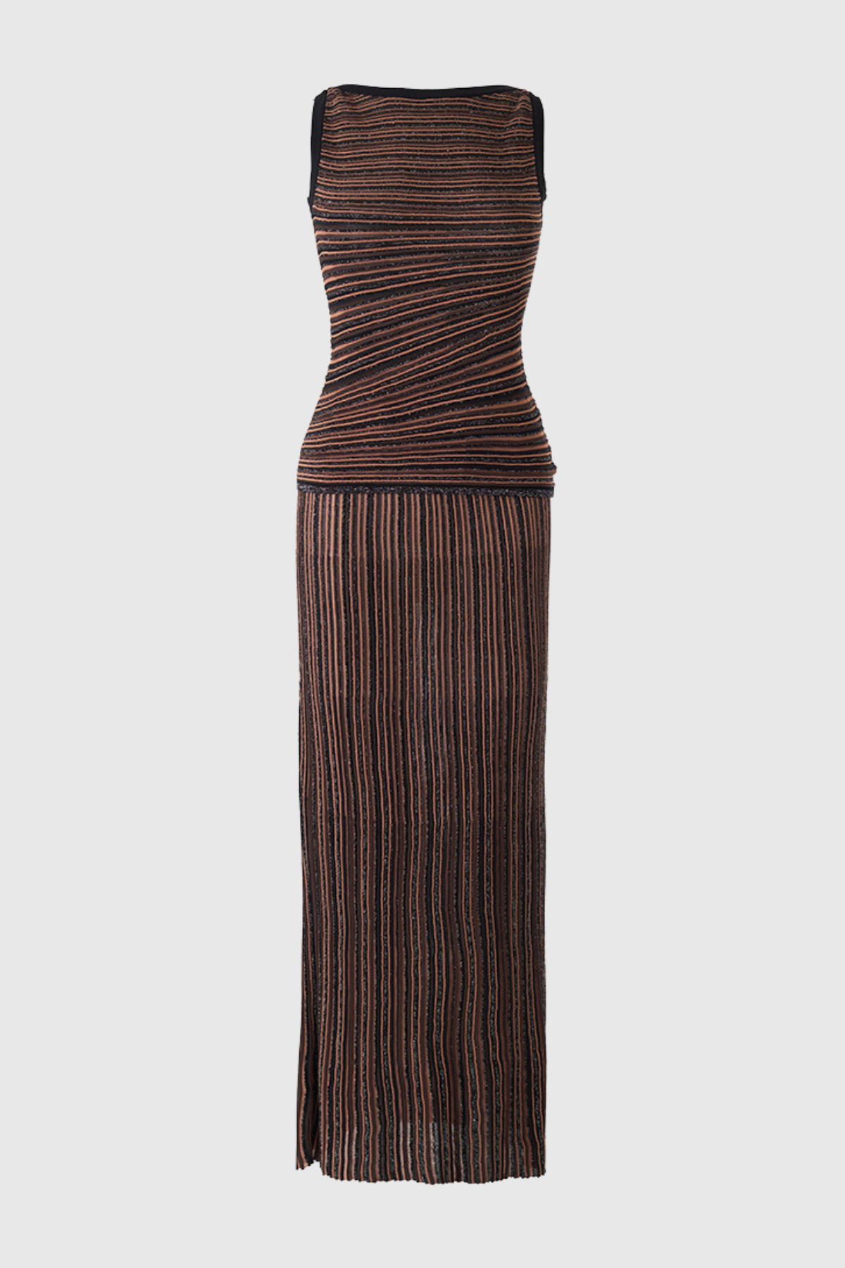 Adaha Sequin Knit Sleeveless Top & Maxi Skirt Set