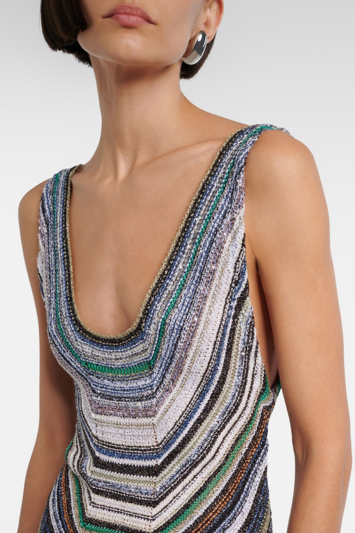 Adaha Sleeveless Sequin Knit Maxi Dress