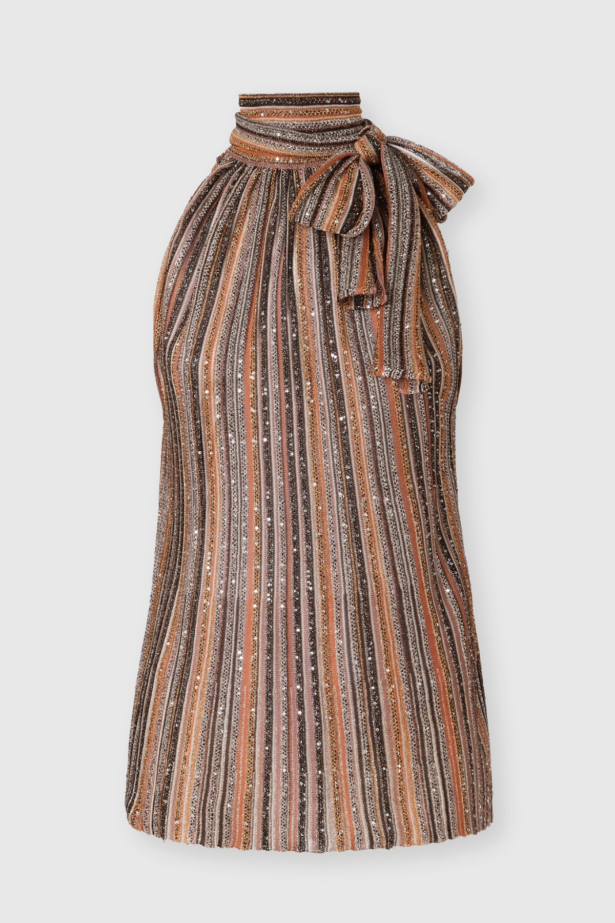 Adaha Sequin Knit Top & Maxi Skirt Set - Camel