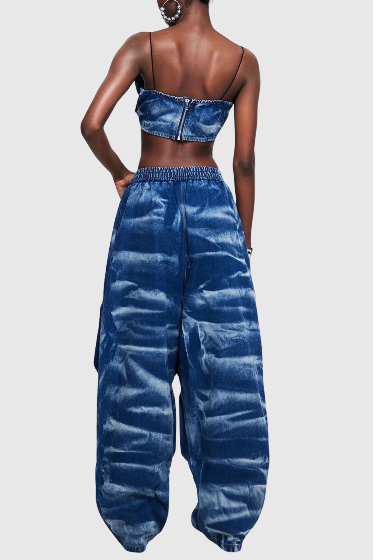Adina Tie Dye Denim Top
