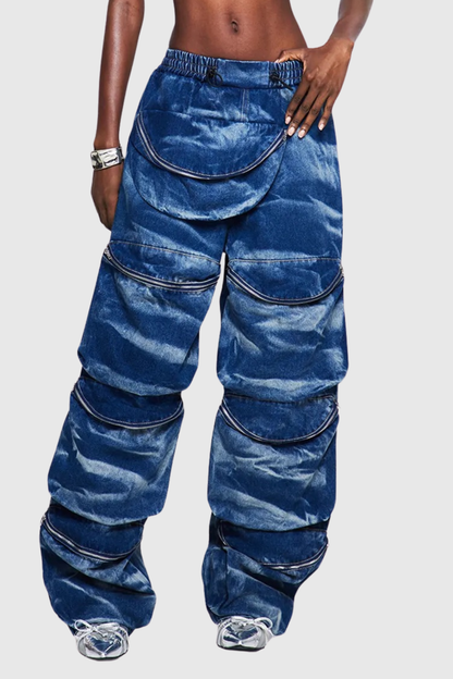 Adina Tie Dye Denim Top