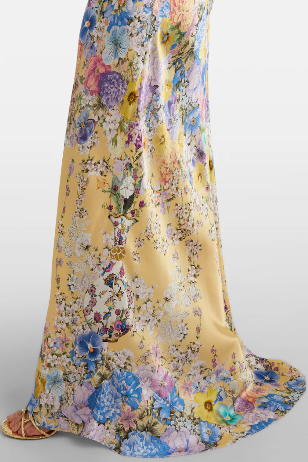 Aether Floral Ruffle Print Maxi Dress