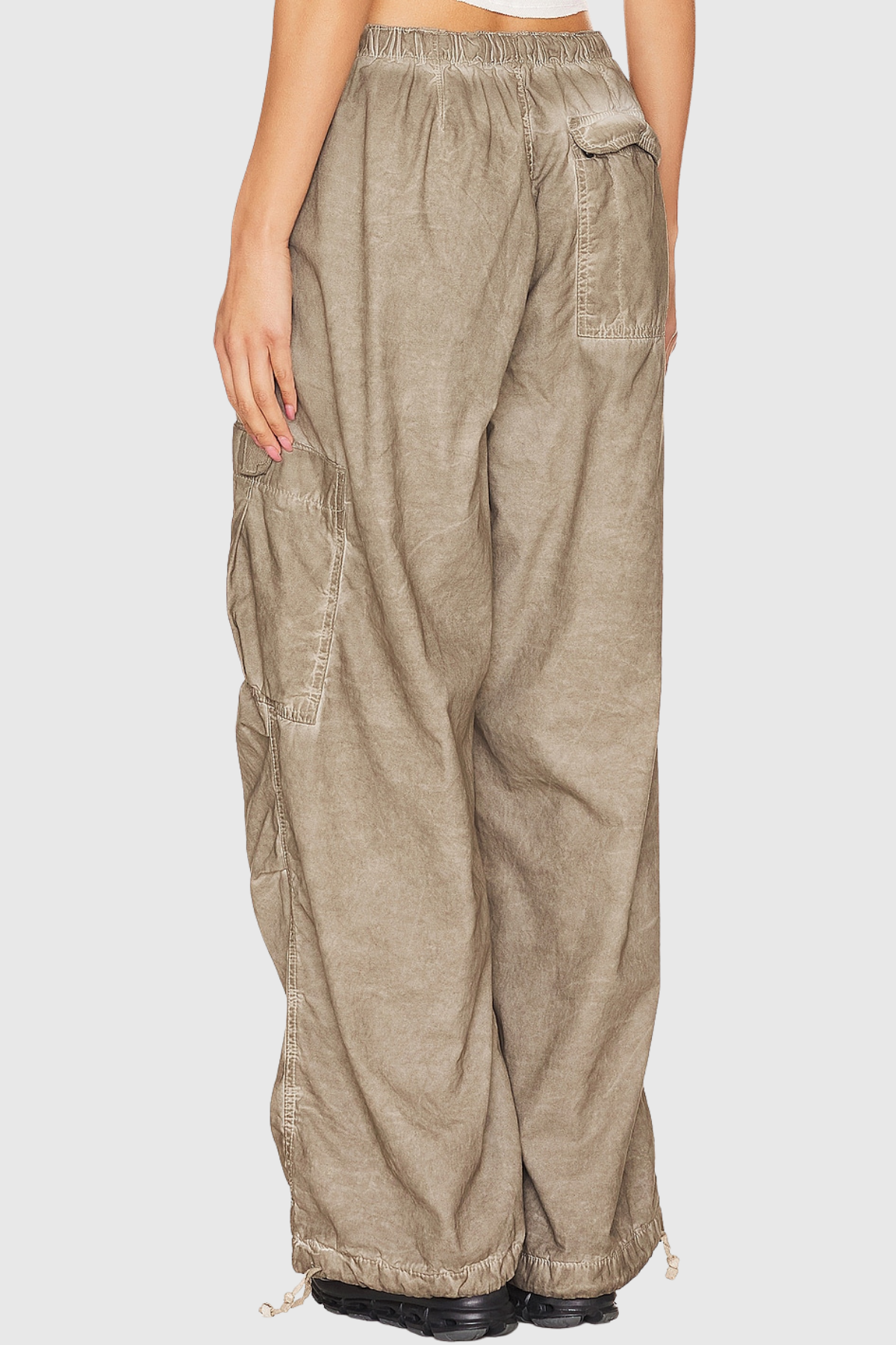Ahmed Oil Wash Parachute Pants