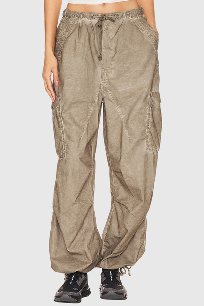Ahmed Oil Wash Parachute Pants