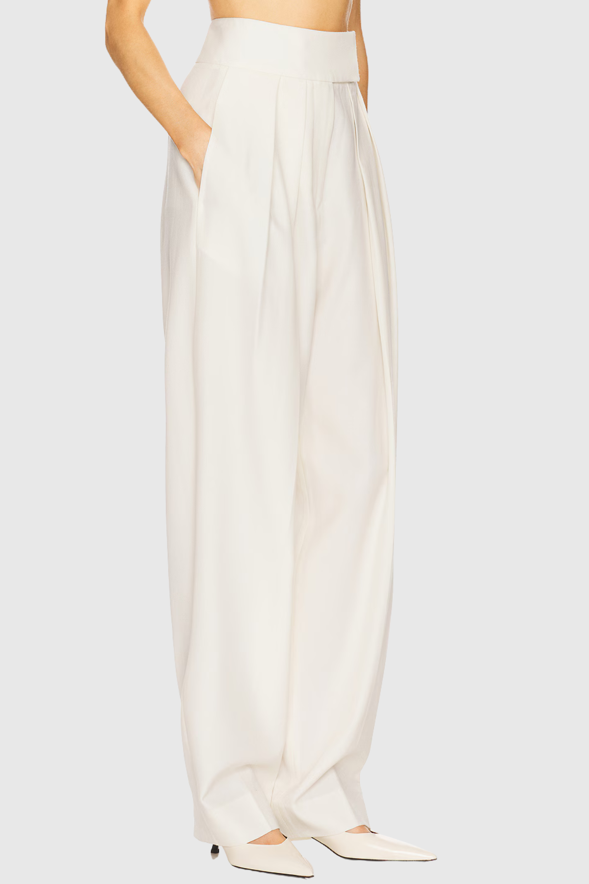 Aibson Waist Pleated Trousers
