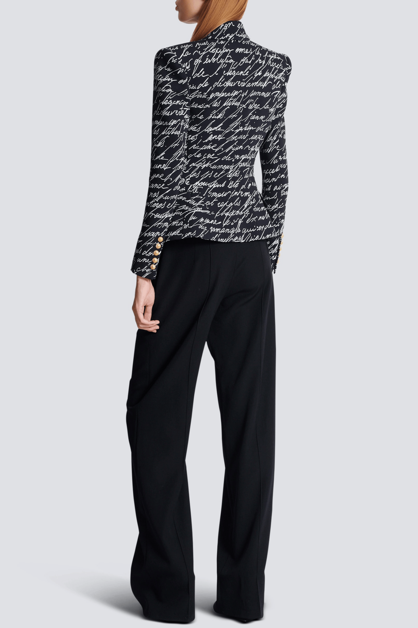 Ailis Print Buttoned Blazer