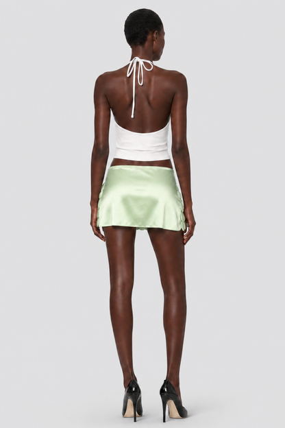Ailish Shell Mini Skirt - Green
