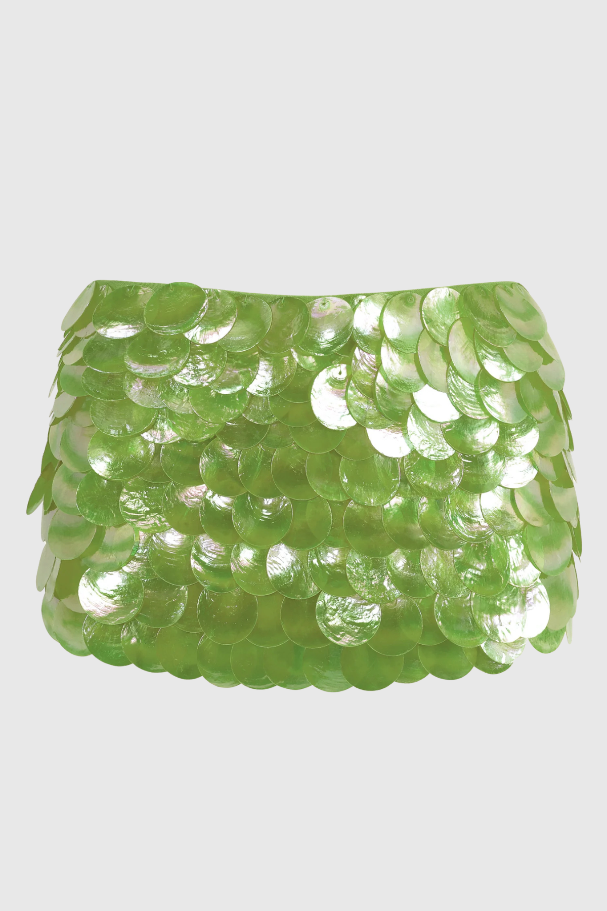 Ailish Shell Mini Skirt - Green