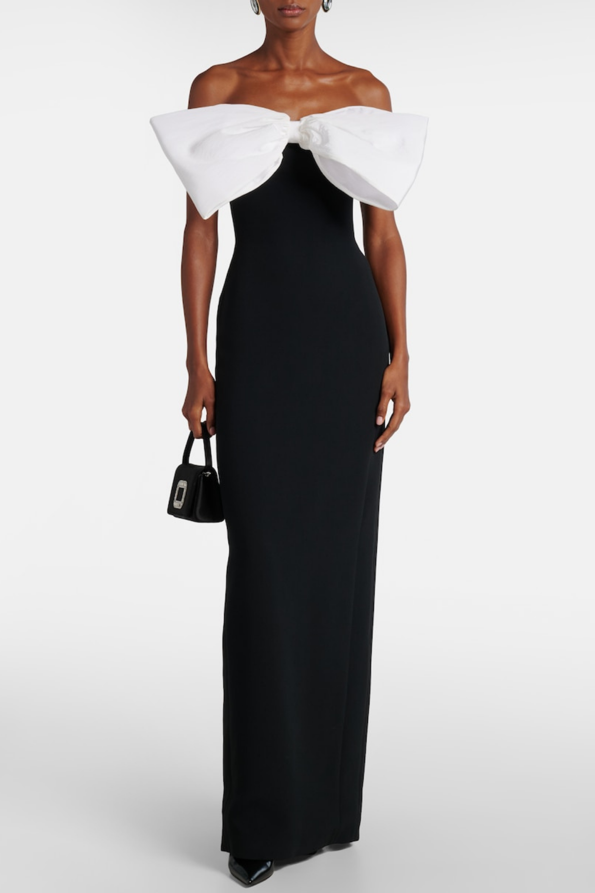 Malsia Bow Strapless Maxi Dress