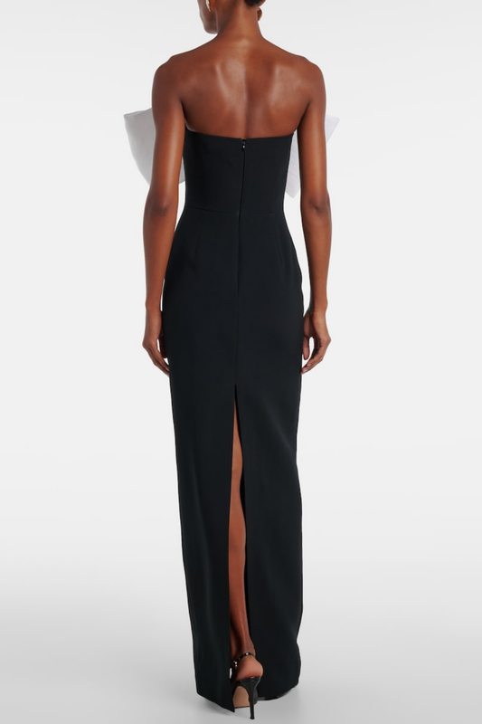 Malsia Bow Strapless Maxi Dress