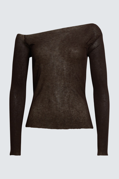 Akila Off Shoulder Rib Top