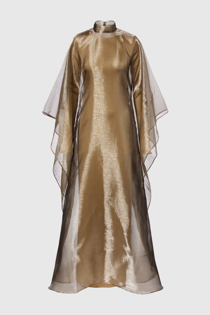 Akirare Glossy Layer Maxi Dress
