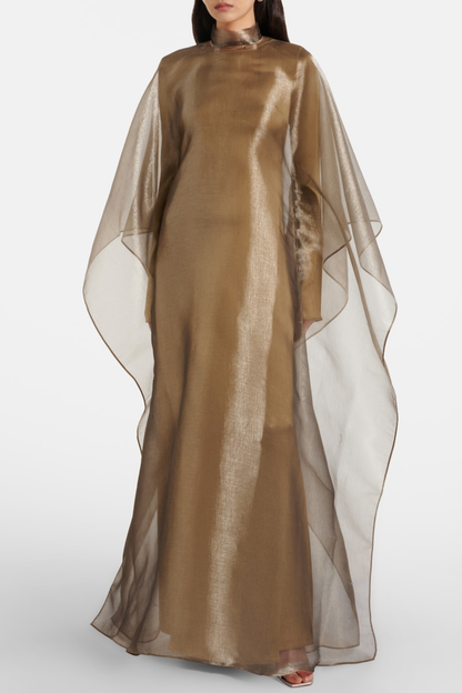 Akirare Glossy Layer Maxi Dress