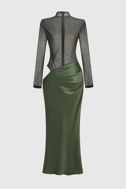 Alaska Cutout Satin Maxi Dress