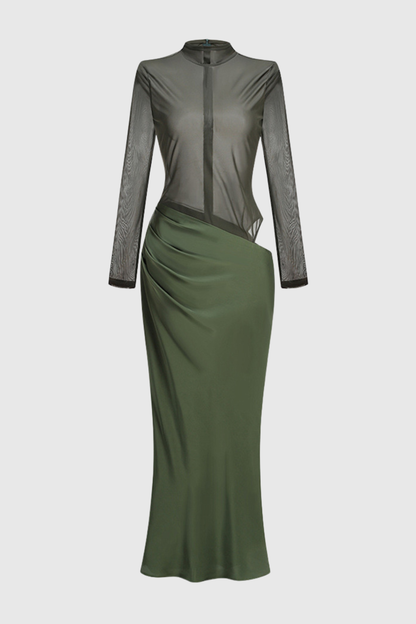 Alaska Cutout Satin Maxi Dress