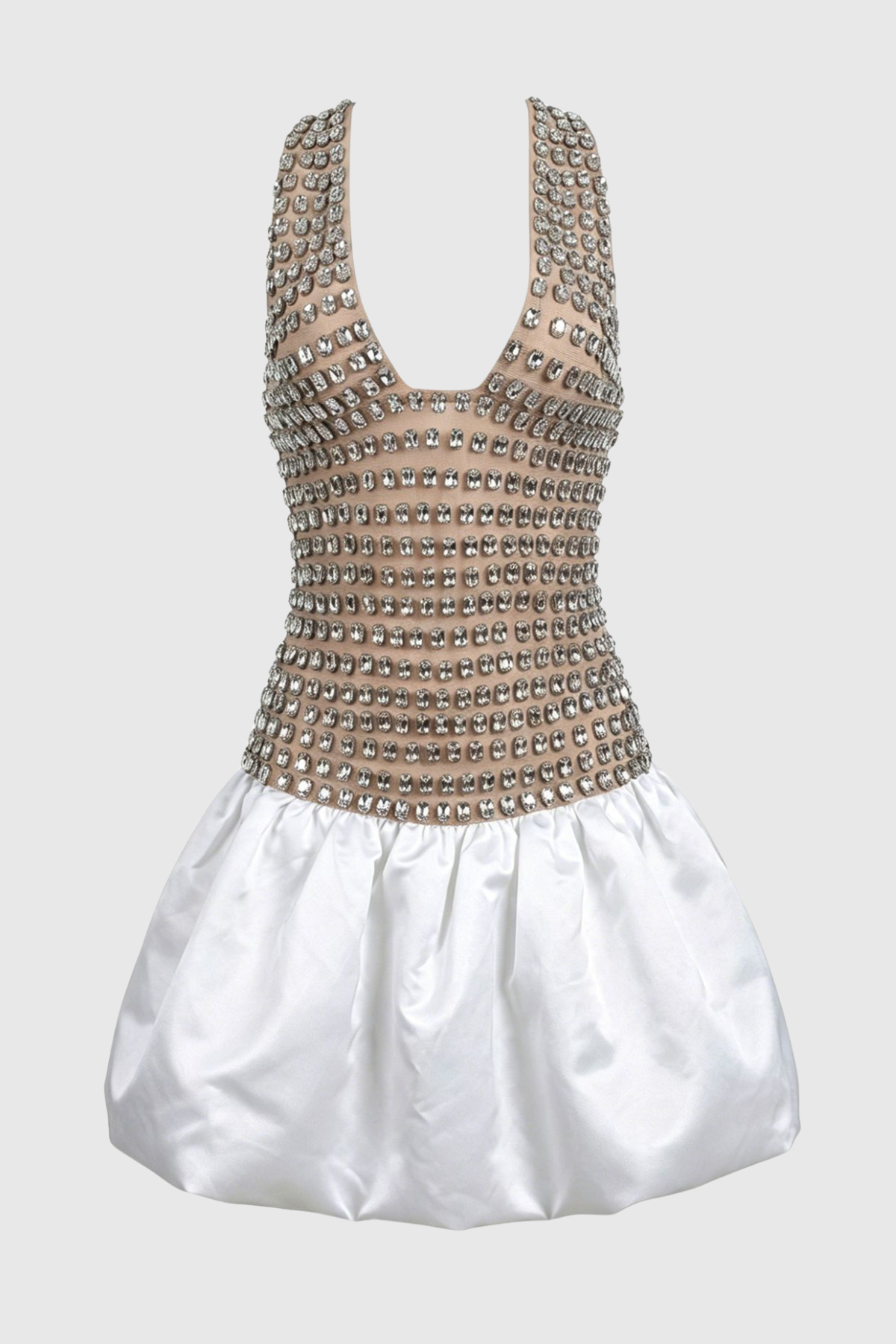 Alayna Halter Rhinestone Embellished Mini Dress