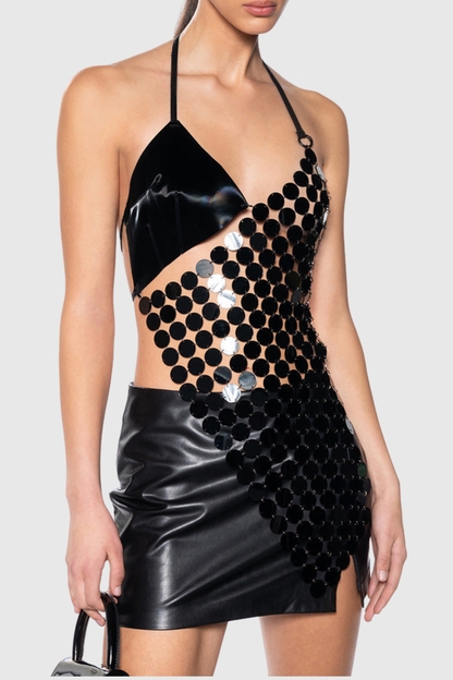 Alivia Asymmetric Chain Top
