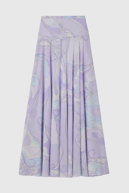 Alixza Print Shirt & Maxi Skirt Set