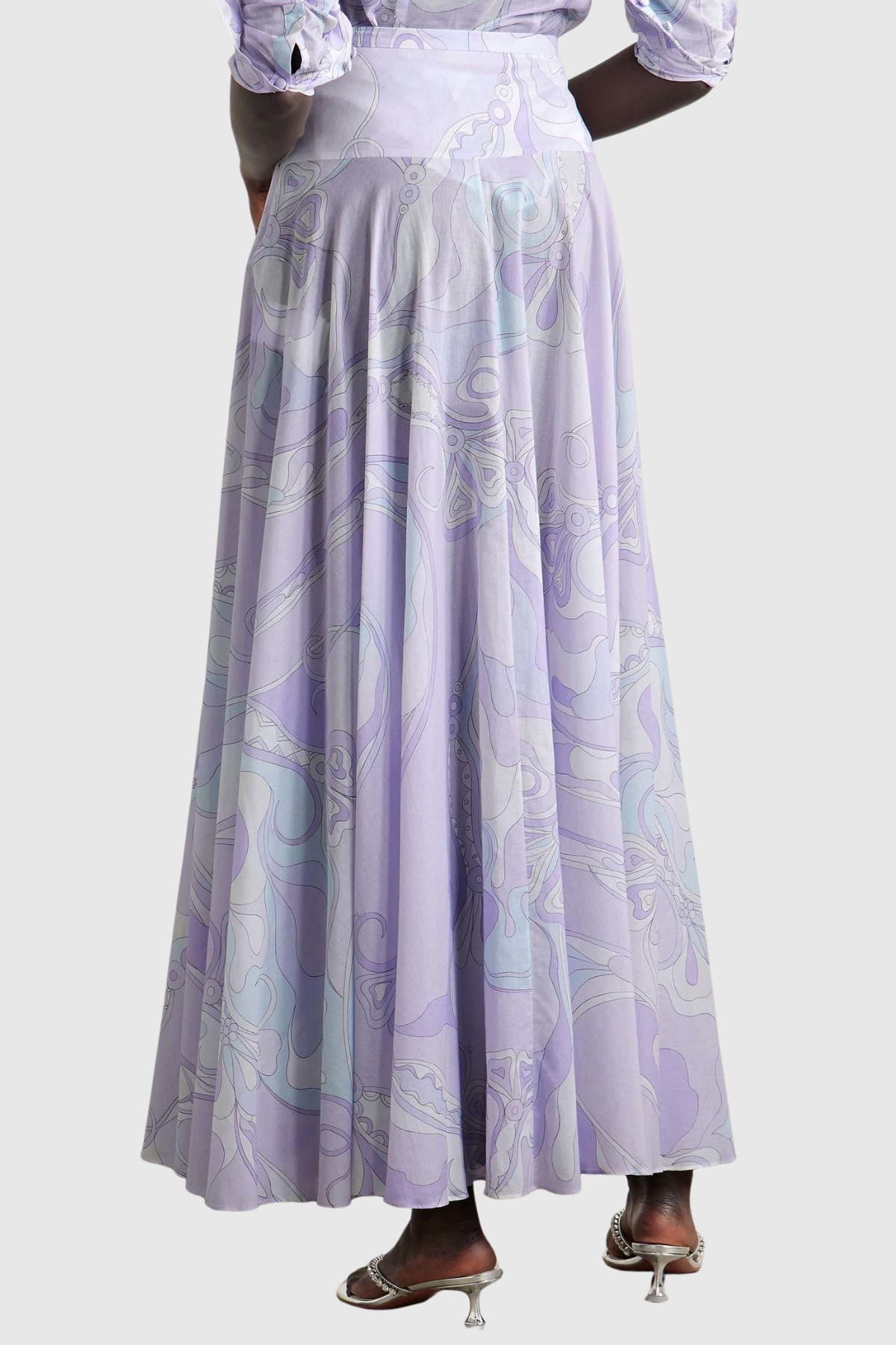 Alixza Print Shirt & Maxi Skirt Set
