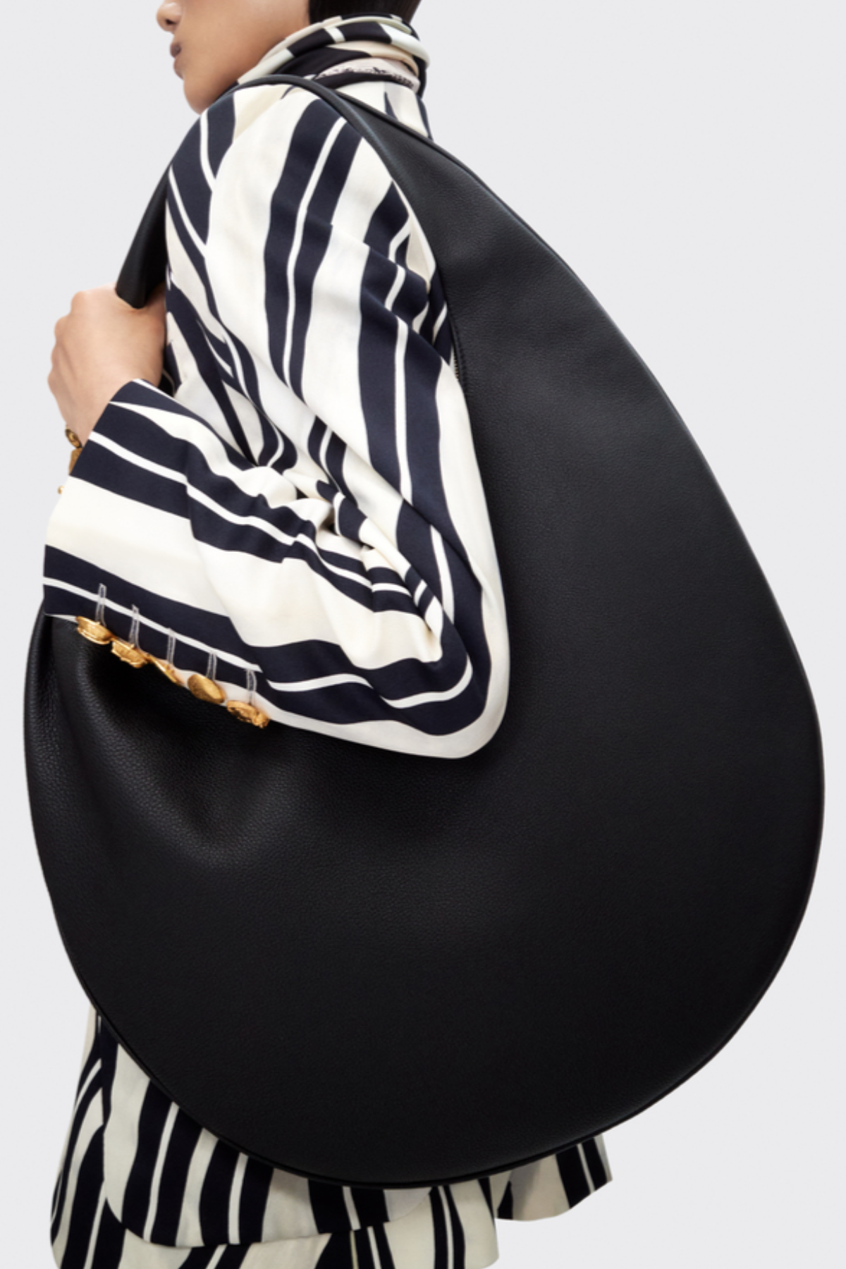 Allisa Print Padlock Blazer - Black