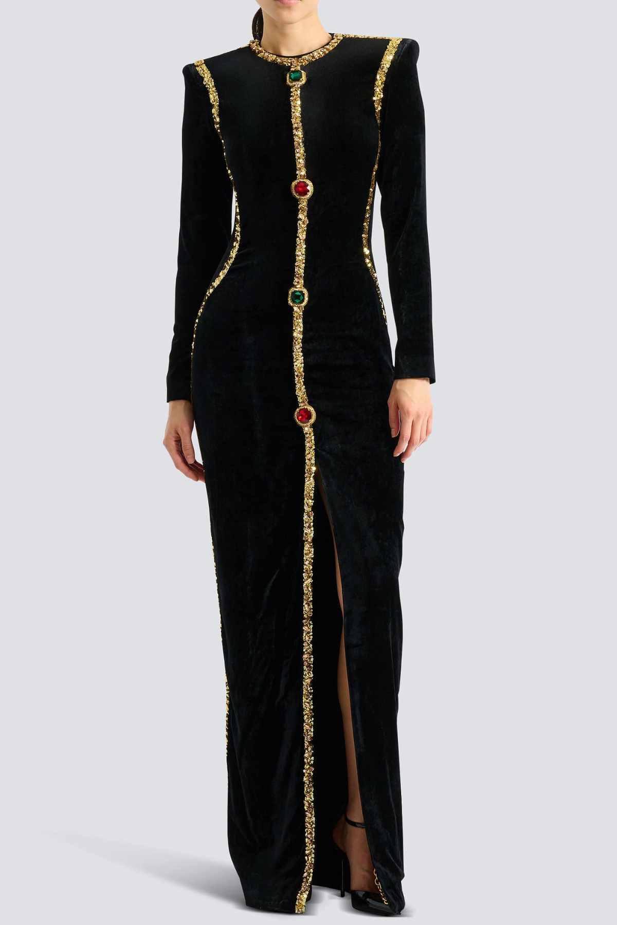 Altaia Crystal Embellished Maxi Dress