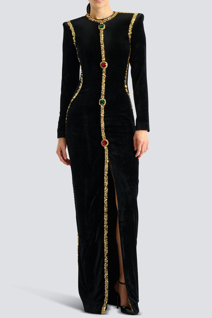 Altaia Crystal Embellished Maxi Dress