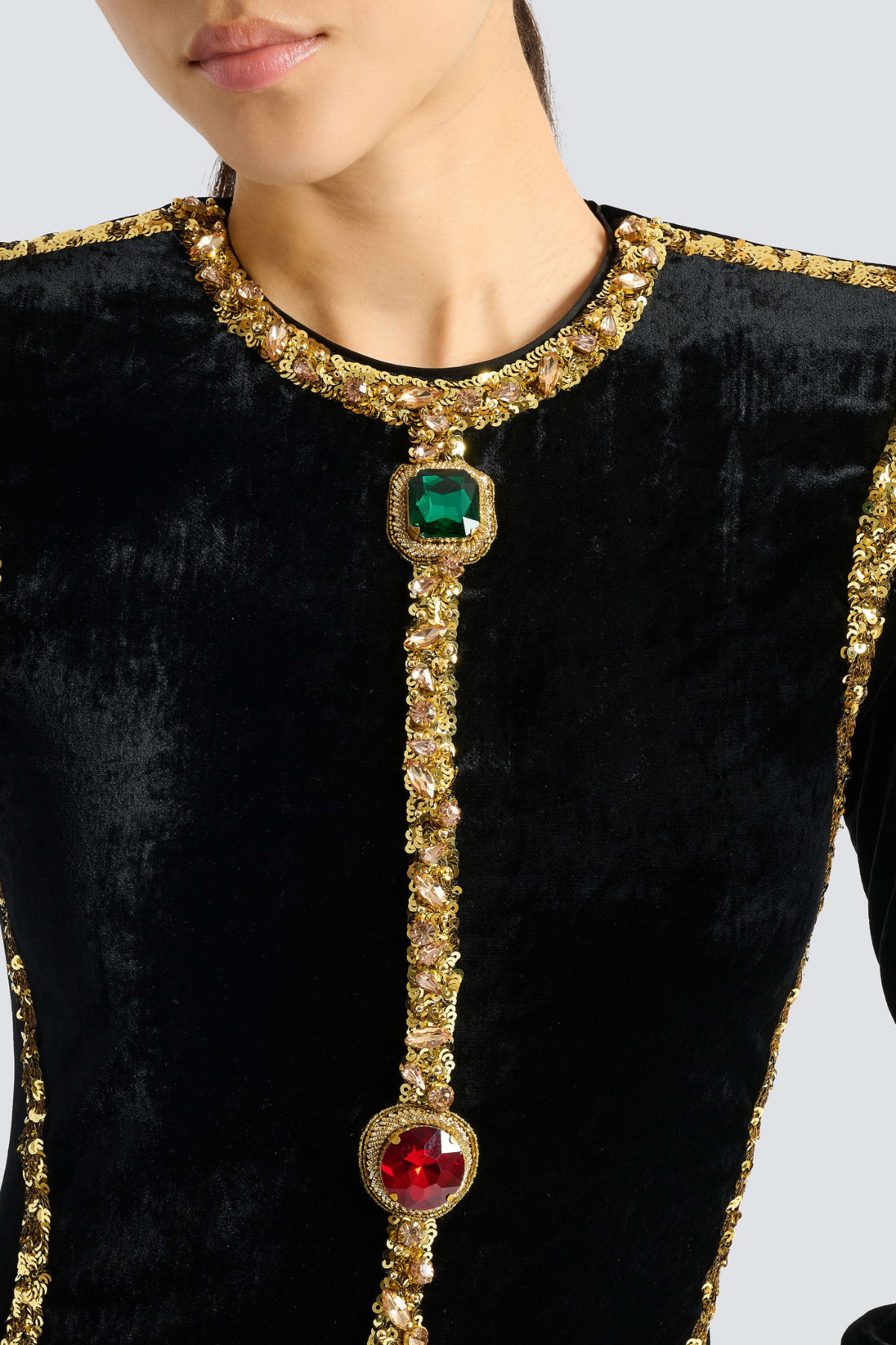 Altaia Crystal Embellished Maxi Dress