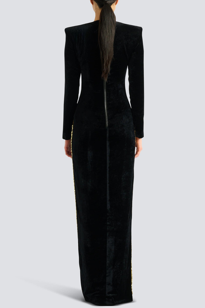 Altaia Crystal Embellished Maxi Dress