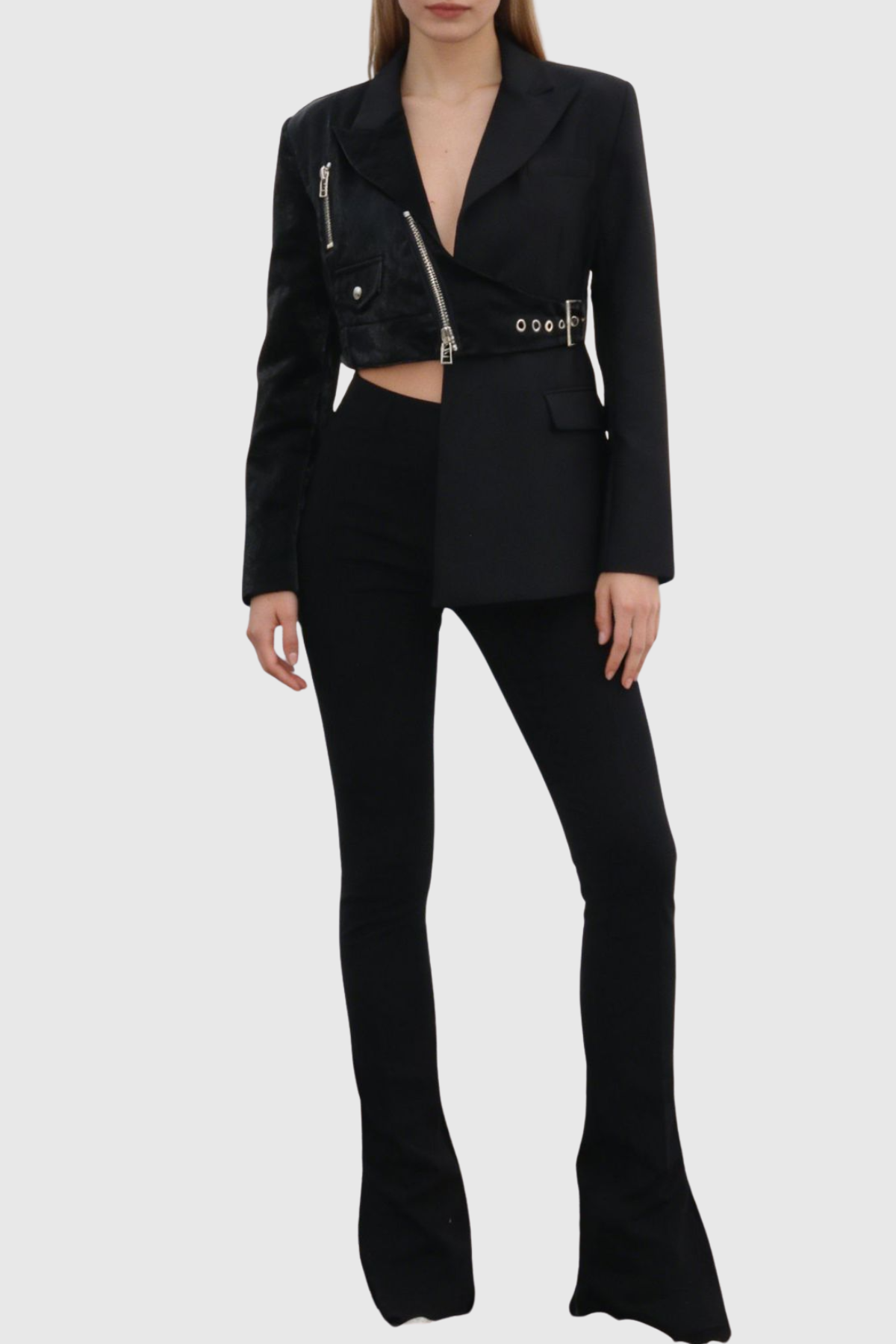 Alvira Asymmetric Deconstruct Blazer
