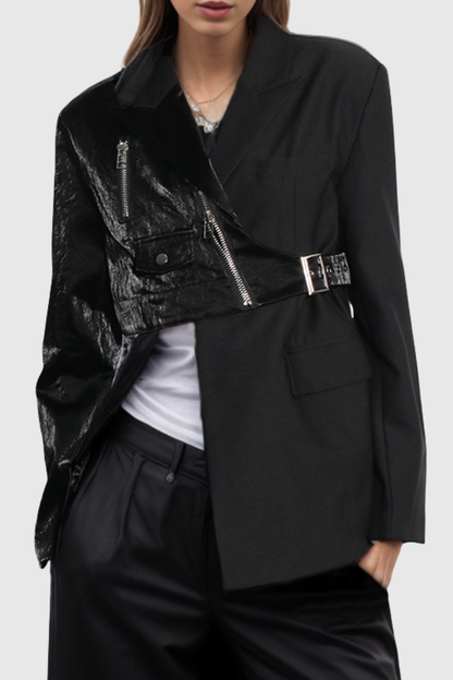 Alvira Asymmetric Deconstruct Blazer