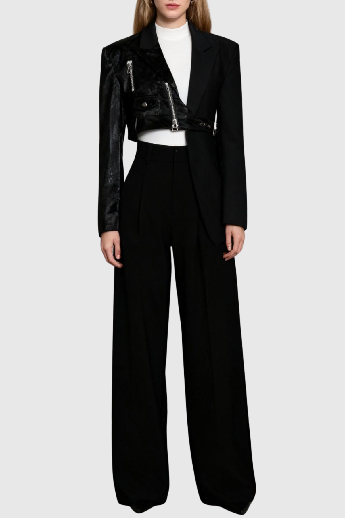 Alvira Asymmetric Deconstruct Blazer