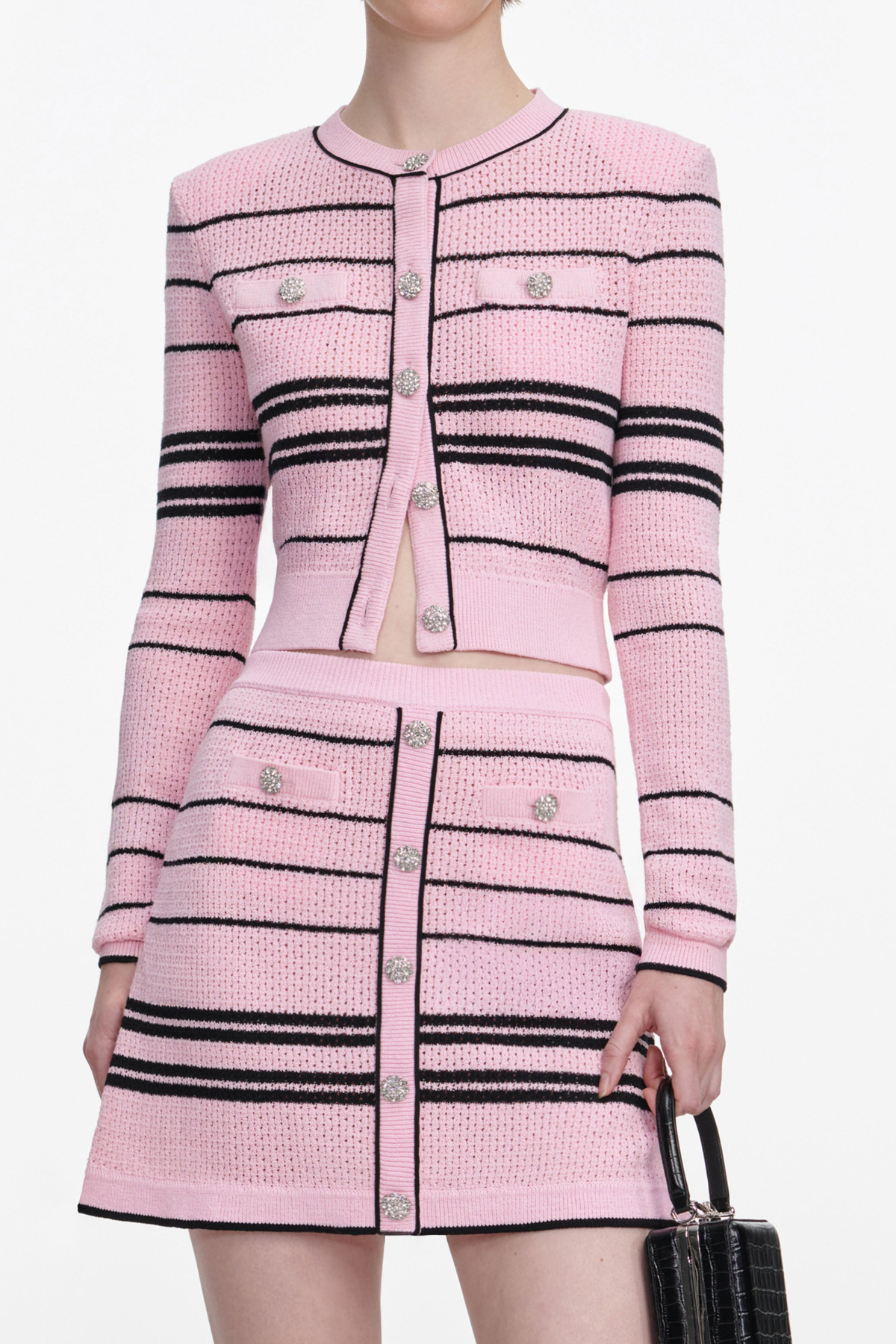 Amalia Stripe Knit Cardigan