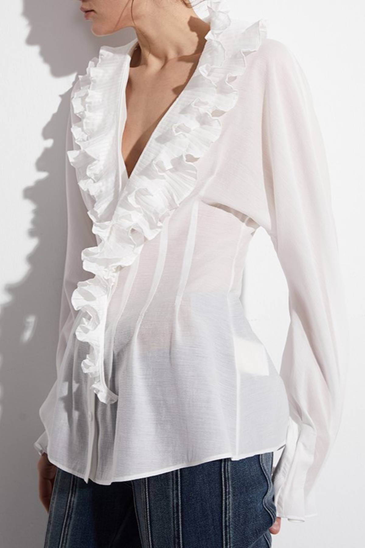 Aminata Ruffle Corset Shirt