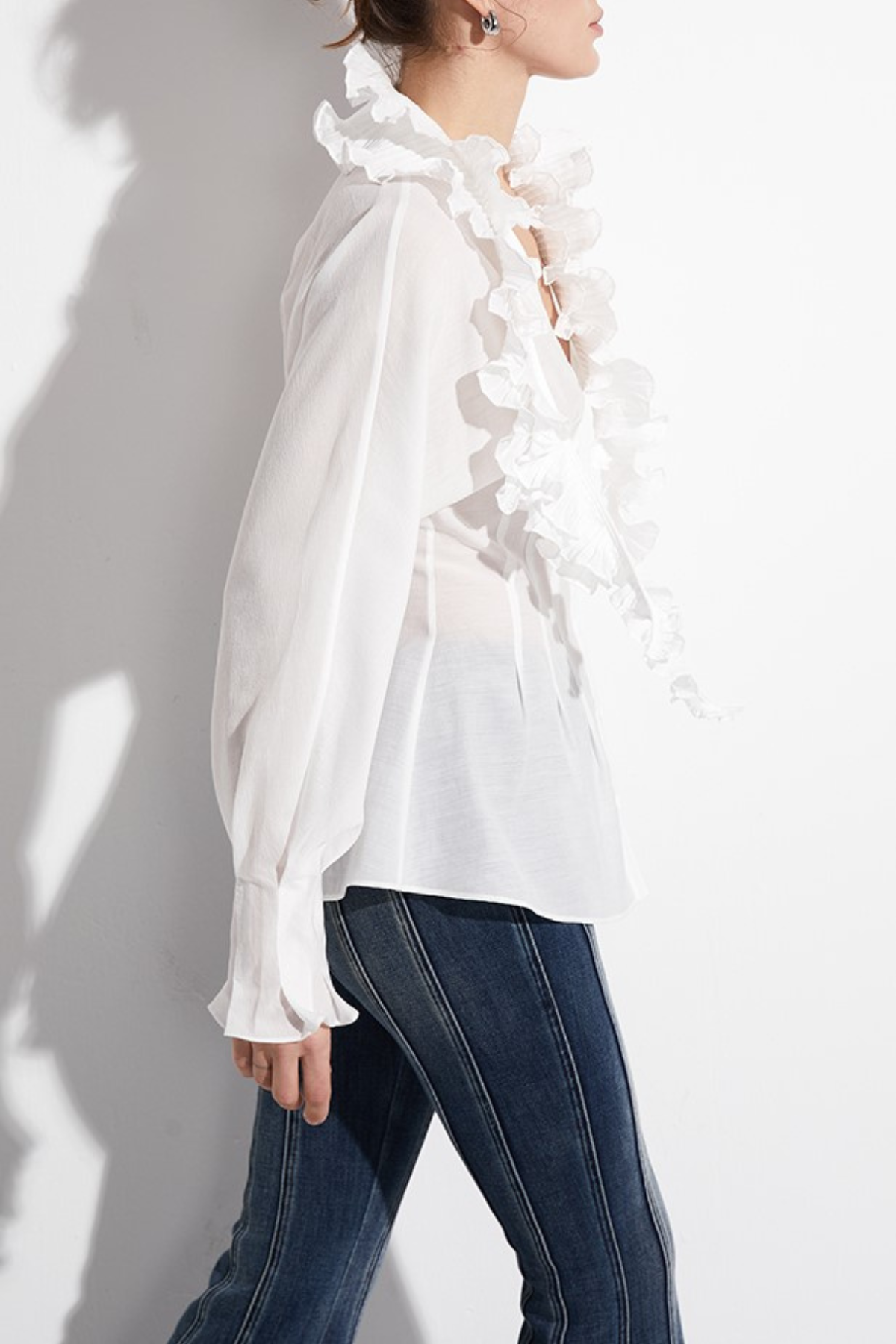 Aminata Ruffle Corset Shirt