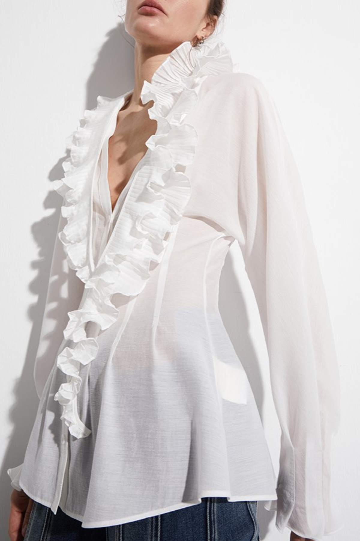Aminata Ruffle Corset Shirt