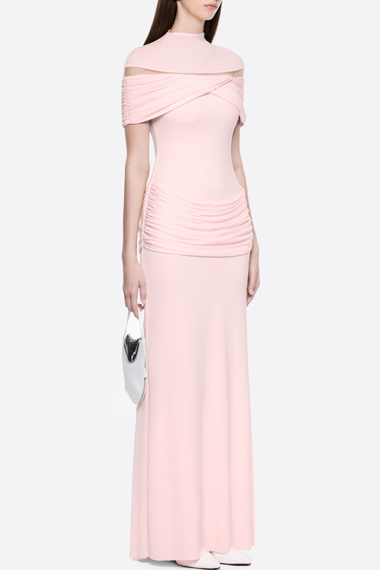 Amoda Cutout Ruched Maxi Dress - Pink