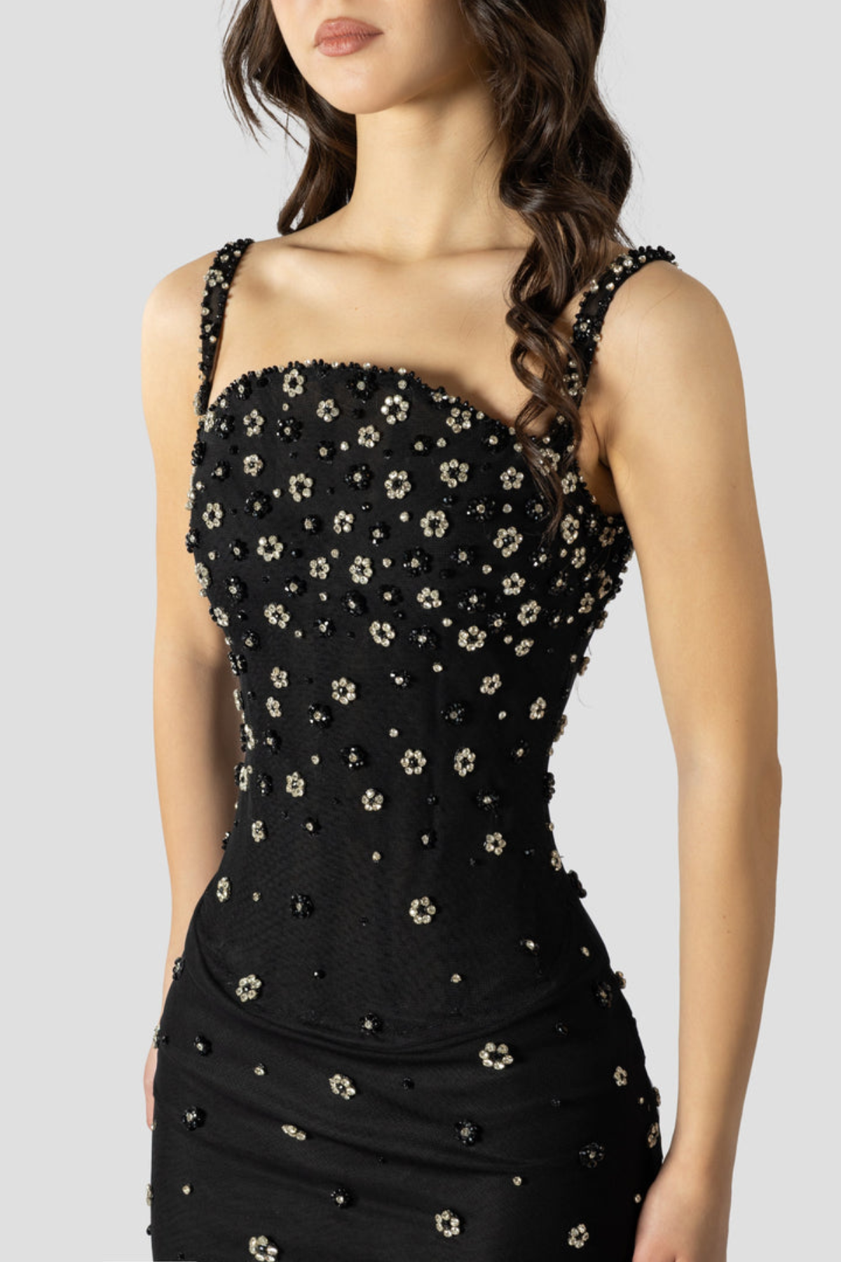 Anaia Crystal Embellished Maxi Bandage Dress