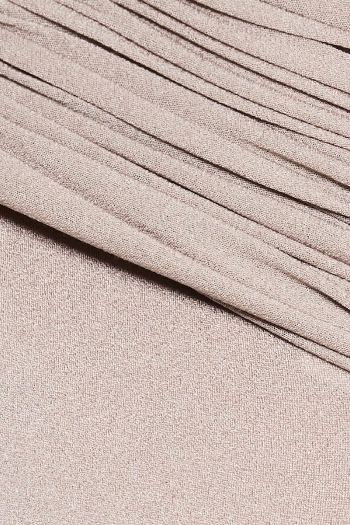 Andersa Asymmetric Draped Maxi Dress - Nude