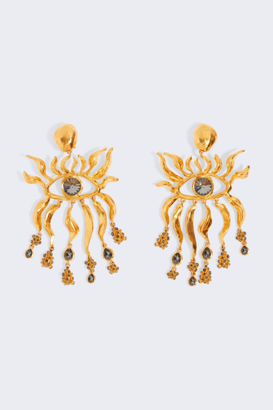 Andria Eyes Rhinestone Earrings