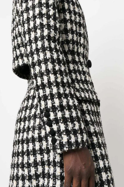 Andya Houndstooth Tweed Blazer