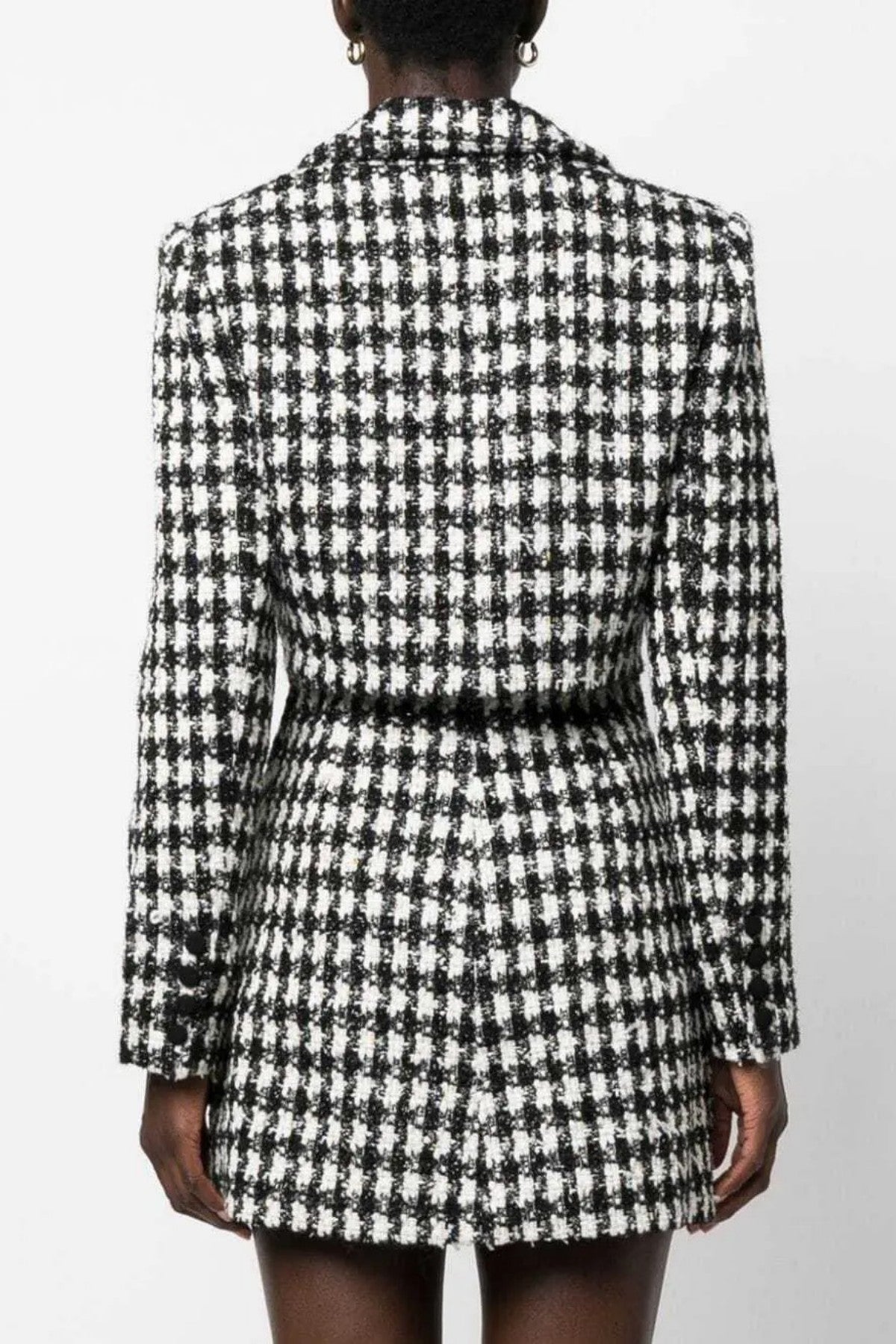Andya Houndstooth Tweed Blazer