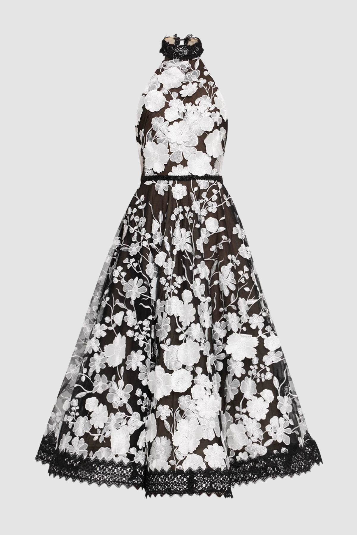 Anett Halter Floral Embroidered Midi Dress