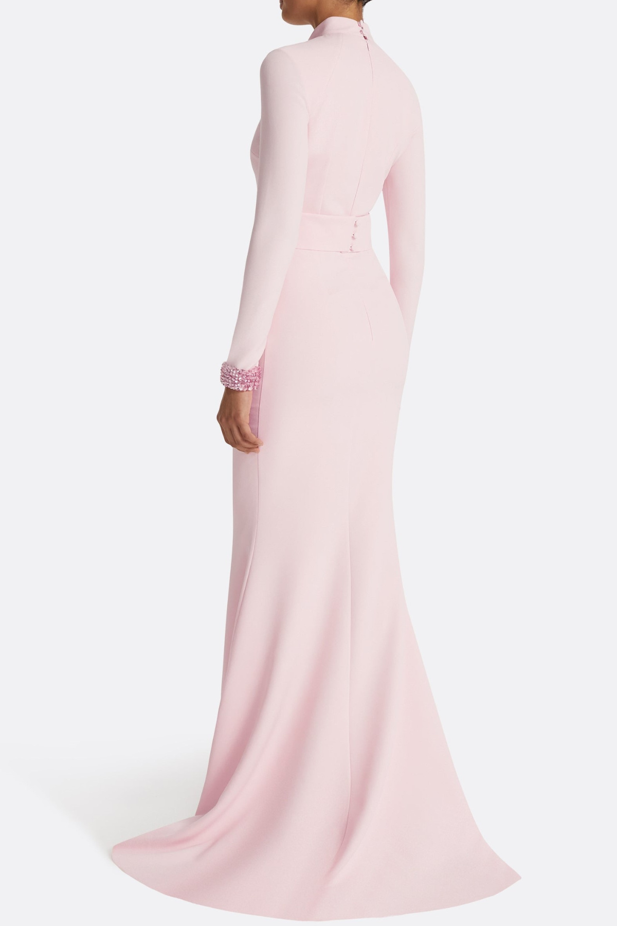 Anise Sequin Embellished Cutout Mermaid Maxi Dress - Pink