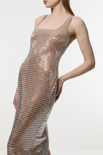 Anissa Crystal Embellished Maxi Dress