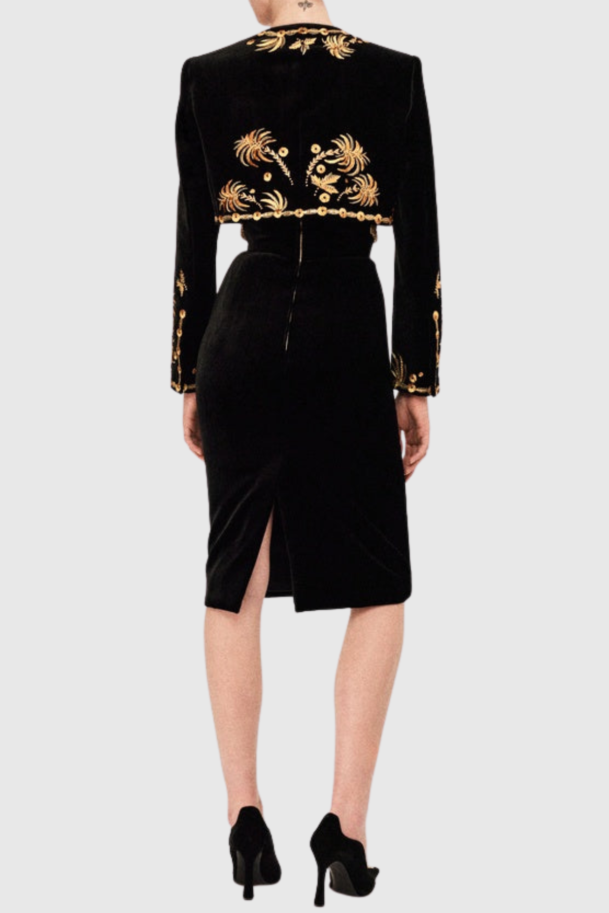 Annabet Strapless Embroidered Mini Dress