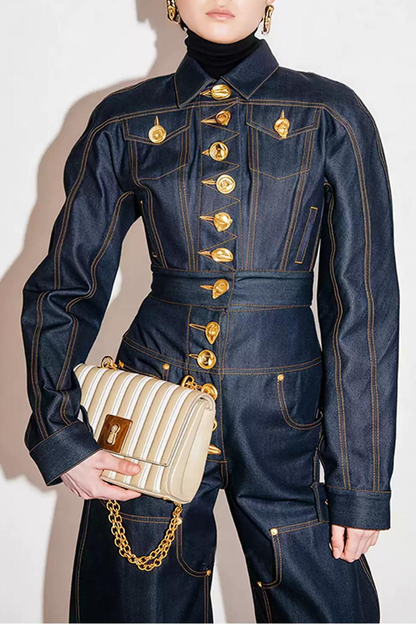 Annema Buttoned Embellished Jeans