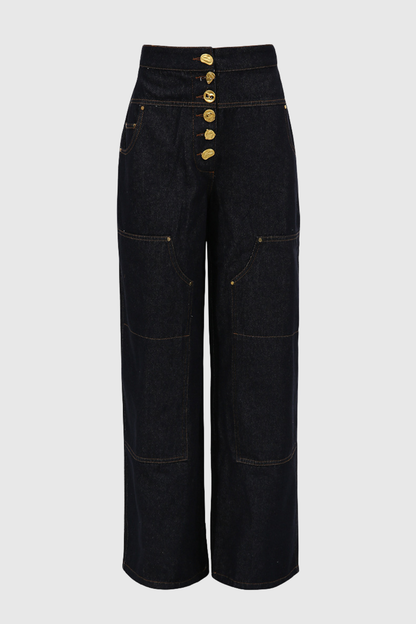 Annema Buttoned Embellished Jeans